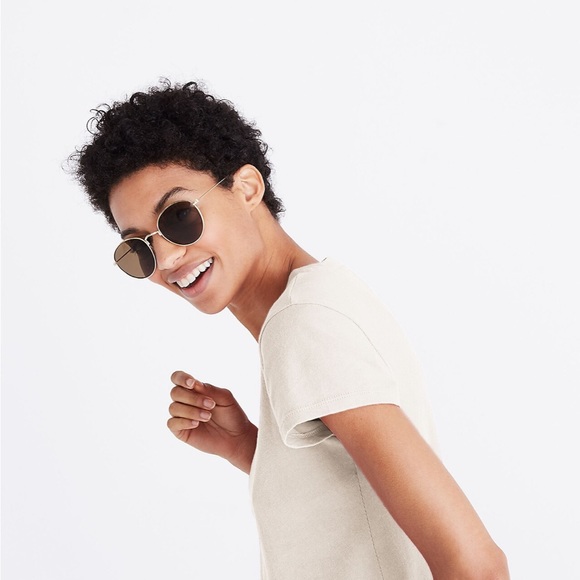 | madewell • rivet & thread vintage shrunken tee • size xsmall | - Picture 2 of 4